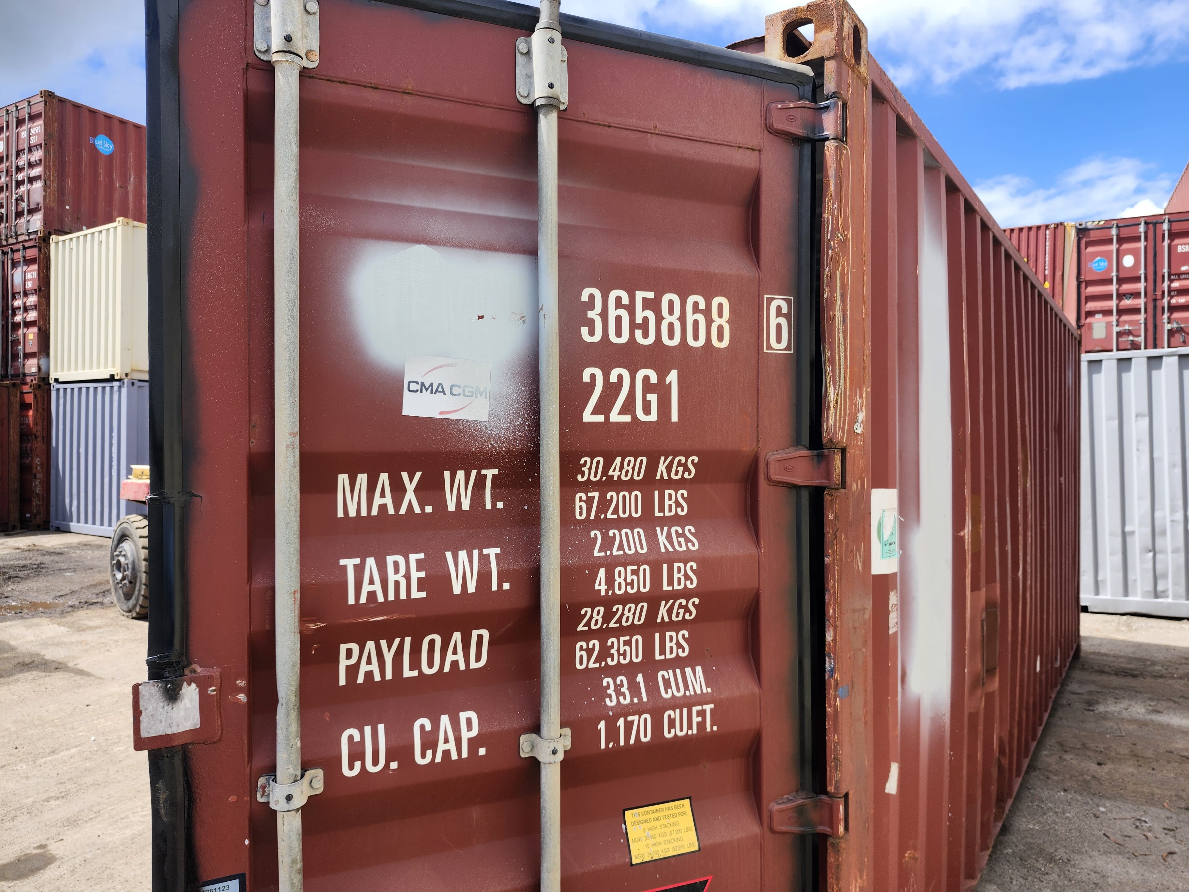 20ft Estándar AS IS